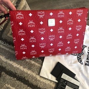 Authentic MCM visetos clutch